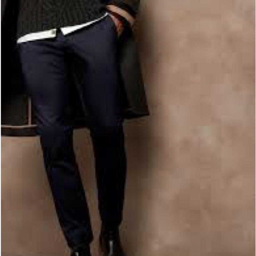 NWT Banana Republic Midnight Navy Blue Dress Pants
